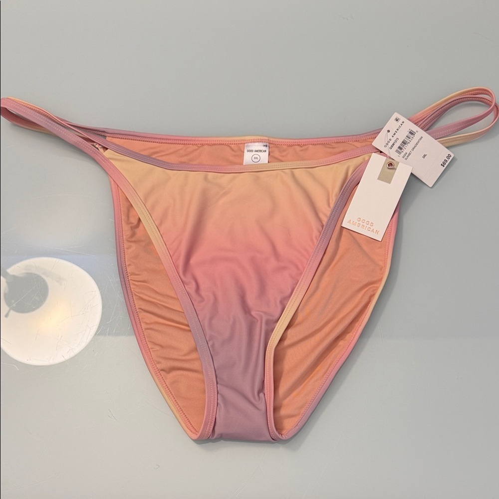 NWT Good American Summer Gradient Bikini Bottoms